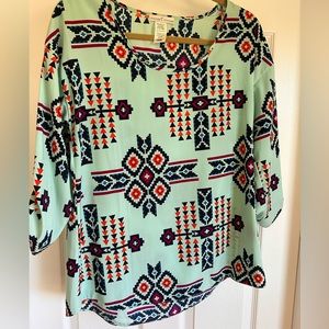 Women’s Tribal Print Blouse